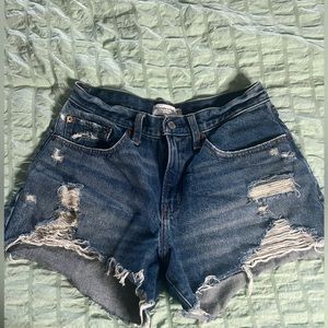 Abercrombie Curve Love High Waisted Mom Shorts